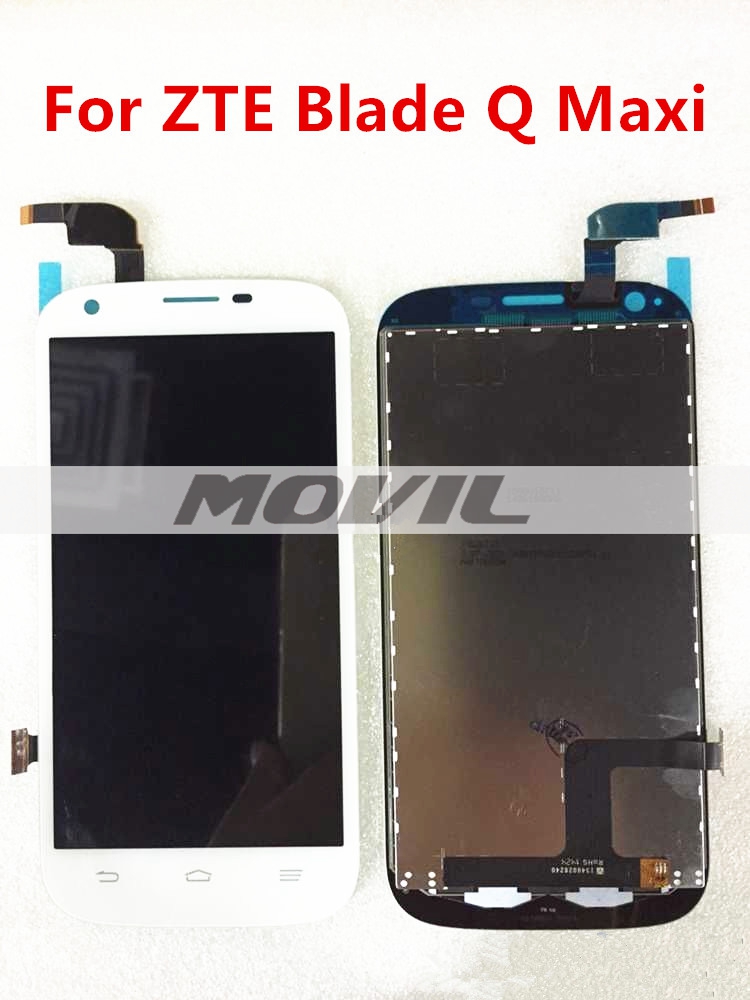 ZTE Blade Q Maxi LCD Display Touch Screen Digitizer Assembly White